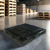 HAOSEN Vente de liquidation Palettes de déversement Euro durables à usage intensif Simple face HDPE Entrée dans les 4 voies Plastique recyclé en vrac léger
