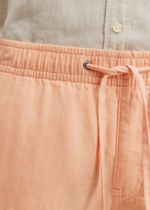 Pantalones Cortos Bermuda de Algodón de Color Sólido para Hombre, Cintura Elástica, Estilo Casual con Bolsillos, Tejido Transpirable, Corte de Tiro Medio - Product Image 6