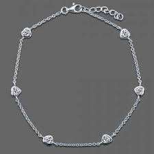 Nouveauté 2026 – Bracelet de cheville en argent sterling 925 avec cœur et zircon cubique, bijou pour femmes et jeunes filles, idéal pour les mariages et les fêtes - Product Image 2