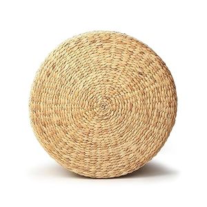 Customised Hot Selling <b>Adjustable</b> Water Hyacinth Ottoman High-quality Cushion Natural Woven <b>Stool</b> for School Use and other - Product Image 6