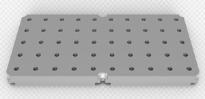 Plaque de fixation en aluminium CNC avec trous filetés |   Plaque de fixation de précision pour le travail de fraisage, finition anodisée/meulée, 20/25 mm - Product Image 4