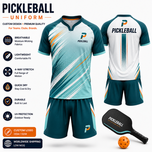 Fabricante de Ropa Deportiva Personalizada para Pickleball, Proveedor de Uniformes de Equipo OEM, Venta al por Mayor, Precio de Fábrica, Marca Privada - Product Image 1