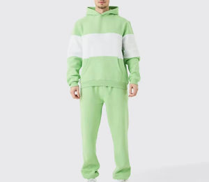 Conjunto de Sudadera y Pantalones Deportivos Unisex 100% Algodón al por Mayor en Línea, Sudadera con Capucha y Pantalones Deportivos Personalizados para Hombre, Traje Deportivo Grueso para Invierno - Product Image 1