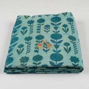 Tissu en coton Dabu léger de qualité supérieure, bleu indigo, robe kimono fantaisie pour femmes et filles indiennes, multi-usages pour sacs et housses - Product Image 4