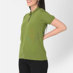 เสื้อยืดแขนสั้นลำลองสำหรับผู้หญิง ใส่ได้ในฤดูร้อน ผ้าฝ้ายถัก 100% ระบายอากาศได้ดี คุณภาพสูง ขายส่ง รับสั่งทำ - Product Image 2