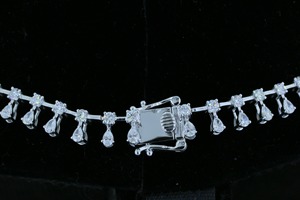 Luxury Diamond <b>Statement</b> <b>Necklace</b> | Marquise & Pear Cut Diamond <b>Necklace</b> | Bridal Diamond <b>Necklace</b> | Lab Grown Diamond Jewelry - Product Image 2
