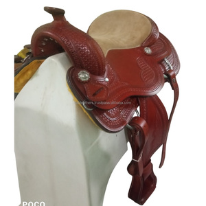 Diseño único Vintage Western Reiner Saddle Pleasure Trail Riding Adult Horse Saddle Western Trail Horse Saddle con multicolor - Product Image 5