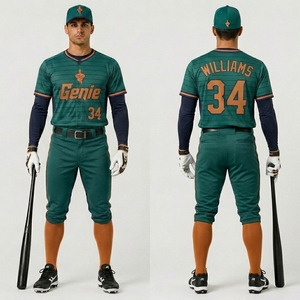Uniforme de baseball conçu avec un tissu en polyester respirant, construction légère, uniforme de baseball professionnel, vêtements personnalisés - Product Image 6