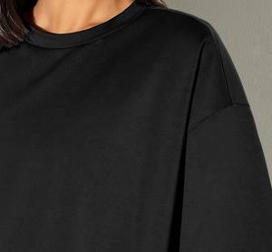 T-shirts en coton respirant à séchage rapide, col rond, personnalisables en gros avec logo, de luxe, écologiques, pour l'été, à motifs graphiques, unis pour femmes - Product Image 3