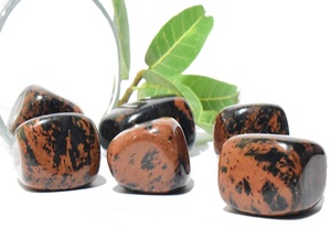 Mahogany Obsidian Natural Tumble Stone Chakra Balancing <b>Crystal</b> <b>Healing</b> Stone - Product Image 3