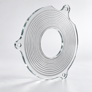 Panneau de couverture décoratif en verre gravé sur mesure avec texture CD, à montage en surface pour appareils électroniques, équipements de contrôle industriel et affichages - Product Image 3
