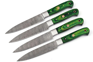 Ensemble de couteaux de chef artisanaux en acier Damas de qualité supérieure, construction durable, collection de couteaux forgés pour la cuisine - Product Image 5