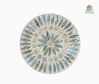 Nouveau Tapis de Table Rond Isolant Thermique Tendance Ins, Style Européen Haut de Gamme pour Restaurant, avec Plateau Rond