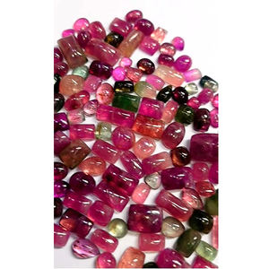 126 piezas de turmalina natural multicolor de 6 mm a 14 mm, cabujones ovalados, en forma de pera y octogonales, 580 quilates, lote Iroc Sales, gemas de buena calidad, US$464 - Product Image 4