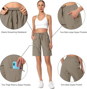 Shorts Cargo de Randonnée pour Femmes de Haute Qualité avec Poches Zippées, Séchage Rapide, Respirants, pour le Sport et la Gym - Product Image 6