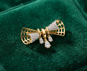 จี้เพชรทองคำแท้ 18k และ 14k หรูหรา ประดับเพชรแท้รับรองคุณภาพ เครื่องประดับสวยงามสำหรับใช้ในชีวิตประจำวัน ของขวัญสำหรับผู้หญิง - Product Image 1