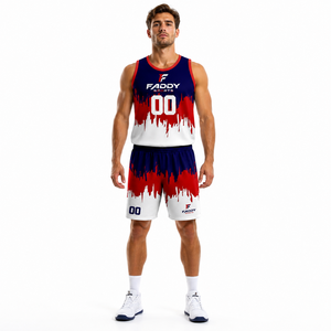 Ensemble d'uniformes de basketball personnalisés par sublimation, respirant et à séchage rapide, maillot et short de basketball d'équipe, tenue d'entraînement professionnelle pour hommes - Product Image 3