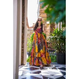 Vestido de noche con estampado floral de diseñador Vestido de fiesta hermoso - Product Image 4