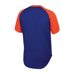 เสื้อเบสบอลคุณภาพสูงปักชื่อและหมายเลข สำหรับนักกีฬาเบสบอลและซอฟต์บอล ระบายอากาศได้ดี พร้อมลายโลโก้แบบซับลิเมชั่น - Product Image 3