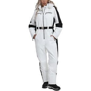 Traje de Esquí para Mujer, Impermeable, Abrigo de Invierno con Cuello de Piel Desmontable, Mono para Snowboard, Resistente al Viento, para Actividades al Aire Libre en la Nieve - Product Image 4