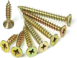 Chipboard <b>Screws</b> Self Drilling Yellow Zinc Plated Steel Head Phillips Wood <b>Screw</b> Fasteners M3x200mm Class 10.9 12.9 Hounian - Product Image 6