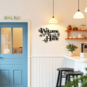 Decorazione Murale in Ferro Stile Rustico Vintage Fatta a Mano - La Vita Inizia, l'Amore Non Finisce Mai - Arredo Casa Impermeabile e Durevole - Product Image 3