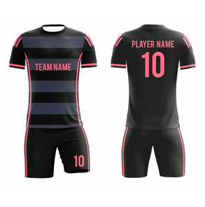 Custom Sublimated Soccer Jersey Set Men's White Red Stripe Moisture Wicking <b>Athletic</b> Fit Short Sleeve All Seasons Team Uniform - Product Image 3