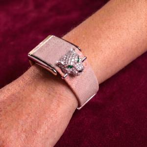 Breloque en argent cristallin avec moissanite, accessoire de bracelet orné de pierres précieuses étincelantes, bijoux de luxe, accent de style élégant, broches fines - Product Image 2