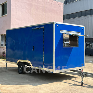 Caravana cuadrada estándar europea para exteriores, batido móvil, remolque para helados, barbacoa, hamburguesa, catering, camión de comida - Product Image 5