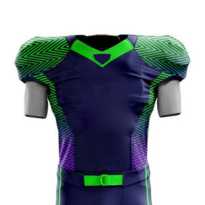 Uniforme de Fútbol Americano Personalizado Premium, 100% Poliéster, Ligero, Diseño por Sublimación, Crea tu Propio Conjunto de Equipo, MOQ Bajo, OEM - Product Image 2