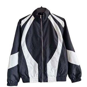 Conjunto Deportivo Personalizado de Malla de Poliéster con Parches, Chaqueta Cortavientos de Nailon, Pantalones Deportivos, Chaqueta Cortavientos con Cremallera para Hombre 2026 - Product Image 1