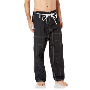 Pantalones de Jiu Jitsu Brasileño Negros con Cinturón Blanco, Precio al por Mayor, Pantalones de la Más Alta Calidad, Estilo Nuevo - Product Image 1
