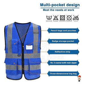 Meilleur gilet de sécurité imperméable pour le travail, confortable, nouveau design, fourniture d'usine, vêtements de travail haute visibilité - Product Image 5