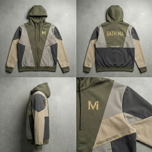 Conjunto Deportivo de Hombre, Estilo Colorblock, para Gimnasio, Entrenamiento, Jogging, Ropa Urbana, USA Europa, MALUZA INDUSTRIES - Product Image 6