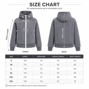Veste matelassée à capuche unisexe en polaire grise écoresponsable, fermeture éclair sur le devant, couleur unie, style décontracté, coupe classique, pour l'hiver - Product Image 2