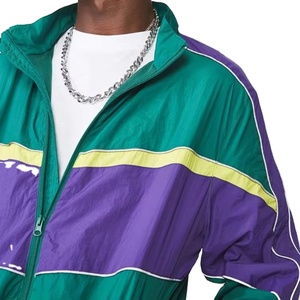 Custom Sportswear Two Piece Pant and Jacket Jogger Set Waterproof Zipper Reflective Nylon <b>Track</b> <b>Suit</b> Windbreaker Tracksuit Men - Product Image 4