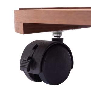 Ensemble de 2 chariots à plantes en composite bois-plastique brun moyen pour chariots à main pour l'entretien du jardin - Product Image 5