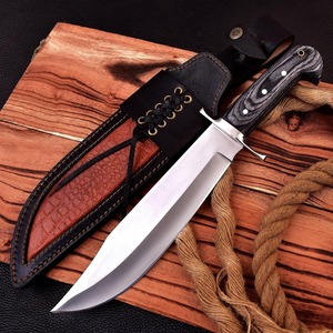 Couteau Bowie artisanal avec manche en bois et lame en acier inoxydable, couteau d'extérieur unique, meilleur cadeau pour les hommes - ODM/OEM/OBM personnalisable - Product Image 5