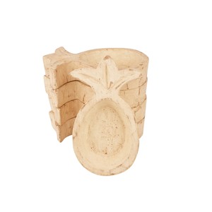 Hand Carved Acacia Wood Pineapple Dough Bowls for <b>Candles</b> <b>Set</b> for Parties Decorative Wooden Bowls Farmhouse Made in Viet Nam - Product Image 2