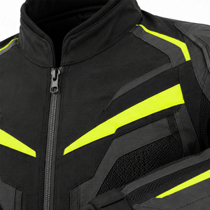 High Performance Anti Abrasion Poly Mesh Track <b>Biker</b> <b>Jacket</b> Reflective High Vis Strips Textile Motorbike <b>Jacket</b> With Protection - Product Image 4