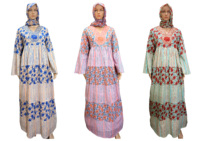 Kaftan maxi en coton imprimé de style marocain moderne – Robe de nuit sur mesure taille XXL pour femmes, confortable