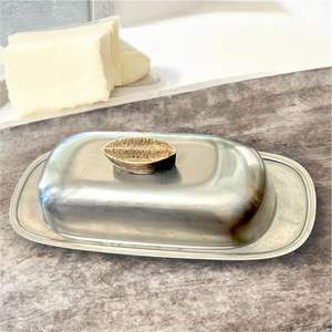 Boîte à beurre en métal or rose/cuivre, boîte à beurre en acier inoxydable de qualité alimentaire avec couvercle, organisateur de rangement de cuisine, boîte à beurre personnalisée - Product Image 5