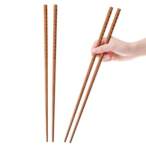 Minimalist Wooden <b>Chopsticks</b> Round Smooth Eco-Friendly <b>Reusable</b> Flatware for Home Restaurant Hotel Party Use - Product Image 5