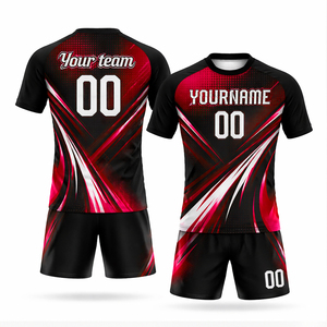 Conjunto de Uniforme de Voleibol Sublimado Personalizado OEM, Diseño Geométrico de Color Personalizado, Absorbe la Humedad, Unisex, Manga Corta, Corte Atlético - Product Image 5