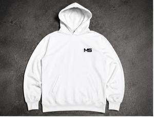 Sudadera con Capucha Blanca para Hombre Makersport, Corte Regular, Felpa de Algodón, Estilo Casual para Otoño, con Bolsillo Delantero y Logotipo Estampado - Product Image 2