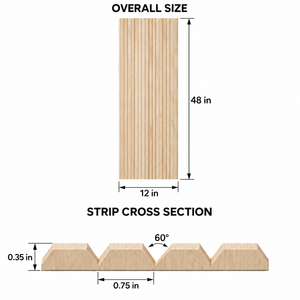 Panneaux muraux à lattes en bois massif, design moderne, surface 3D imperméable pour la maison et le bureau, panneau mural en bois massif - Product Image 2