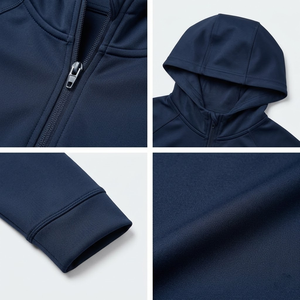 Fabricante de sudaderas con capucha personalizadas OEM ODM, sudadera deportiva de poliéster, chaqueta de gimnasio con logotipo personalizado, MOQ bajo - Product Image 6
