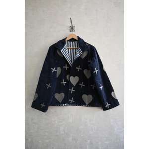 Chaqueta de Invierno Boho Étnica para Mujer, Tejida a Mano, Bordada, de Terciopelo Vintage, Transpirable, para Festivales - Product Image 1