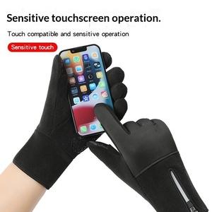 Gants de course en néoprène à doigts entiers avec fermeture éclair, antidérapants, unisexes, pour usage extérieur en hiver - Product Image 2