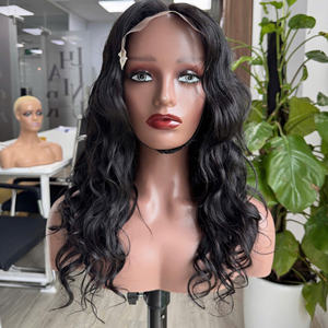 Perruques de qualité supérieure en cheveux vietnamiens noirs à cuticules alignées Perruques de cheveux humains Natura Wavy de luxe à prix d'usine Transparent Lace - Product Image 5